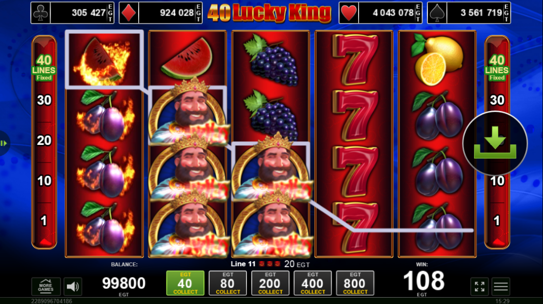  40 Lucky King slot gratuit