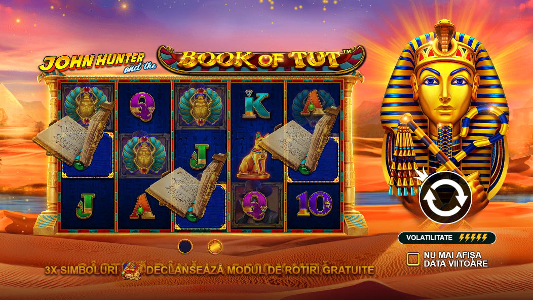 John Hunter and the Book of Tut: Un joc strategic cu plăci de aur antic