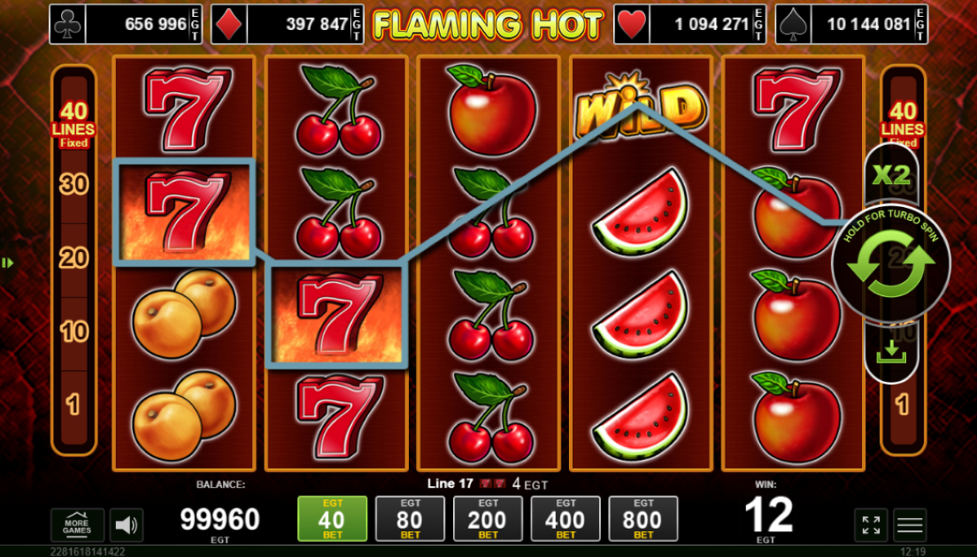Jocul slot Flaming Hot gratis