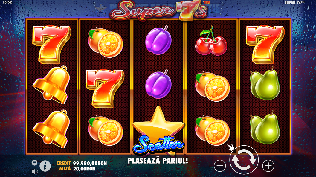 Super 7s: Cel mai popular joc de păcănele online