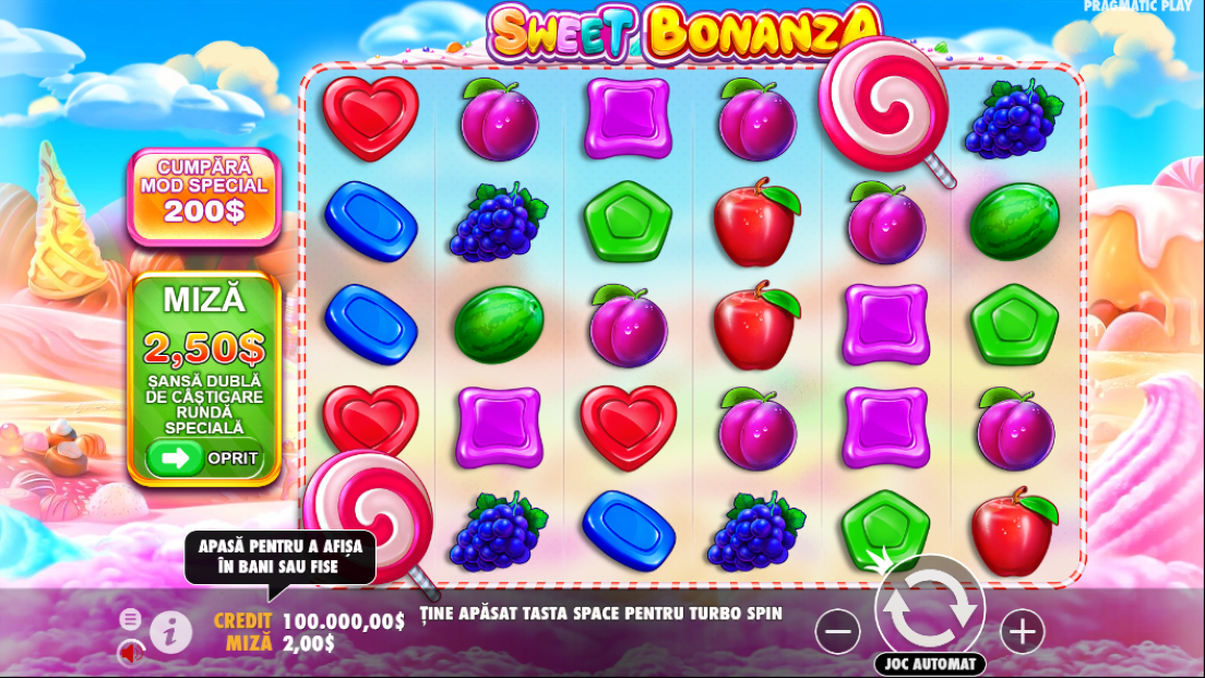 Jocul slot Sweet Bonanza gratis