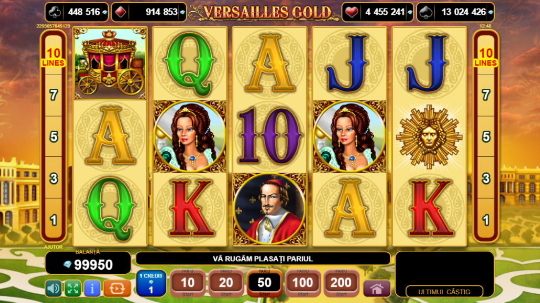 Versailles Gold: Avantaje și bonusuri