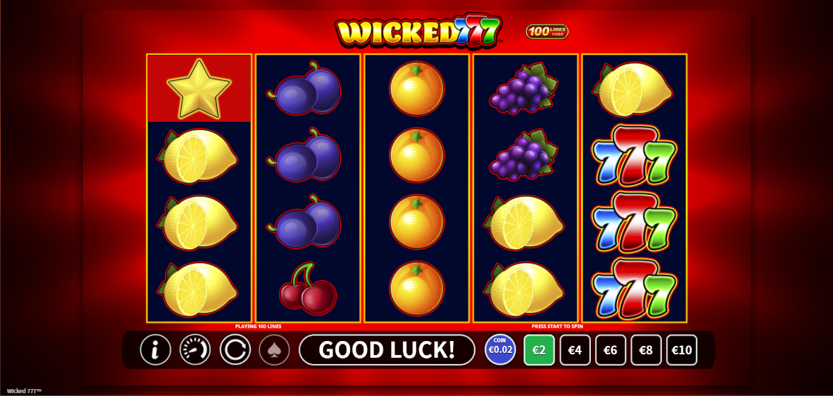 wicked 777 slot demo